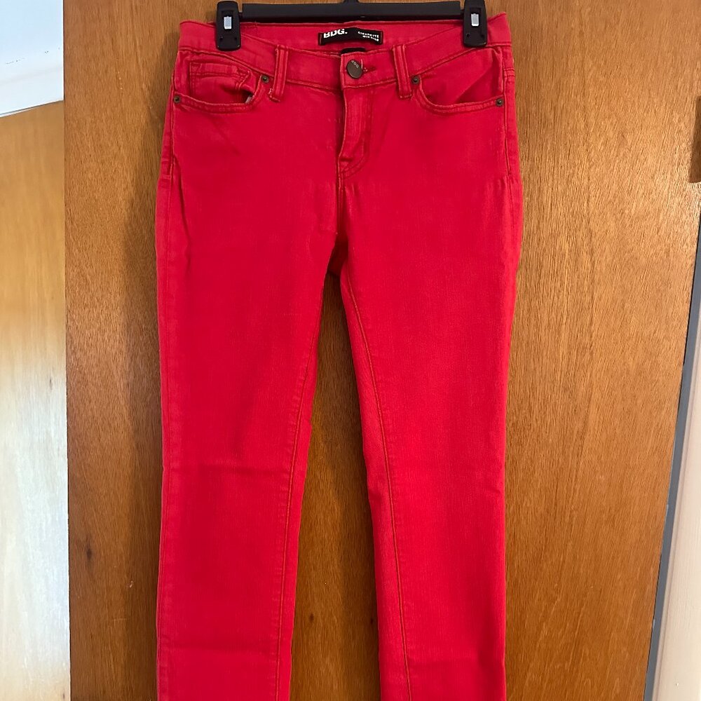 Red BDG Cigarette Jeans - Size 27